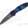 Kershaw Leek Digital Blue Camo BlackWash Blade Assisted Flipper 1660DBLU -Outlet Flippers Store 1660dblu