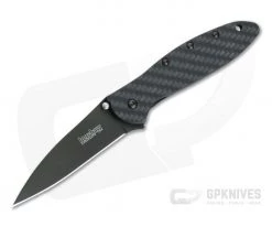 Kershaw Knives Leek Glow In The Dark GITD Carbon Fiber Black CPM-154 1660GLCFBLK