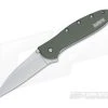 Kershaw Leek OD Green Assisted Flipper 1660OL 1 Kershaw Leek OD Green Assisted Flipper 1660OL -Outlet Flippers Store 1660ol