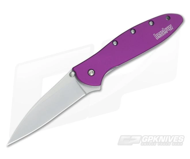 Kershaw Leek Purple Assisted Flipper 1660PUR 3 Kershaw Leek Purple Assisted Flipper 1660PUR