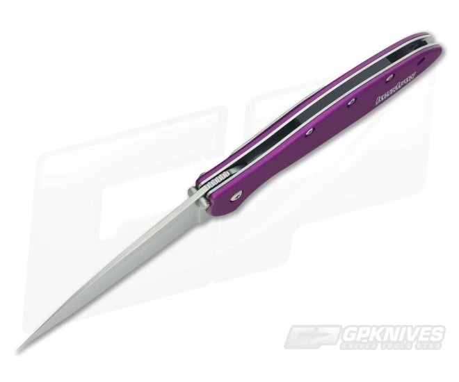 Kershaw Leek Purple Assisted Flipper 1660PUR 5 Kershaw Leek Purple Assisted Flipper 1660PUR - Image 3