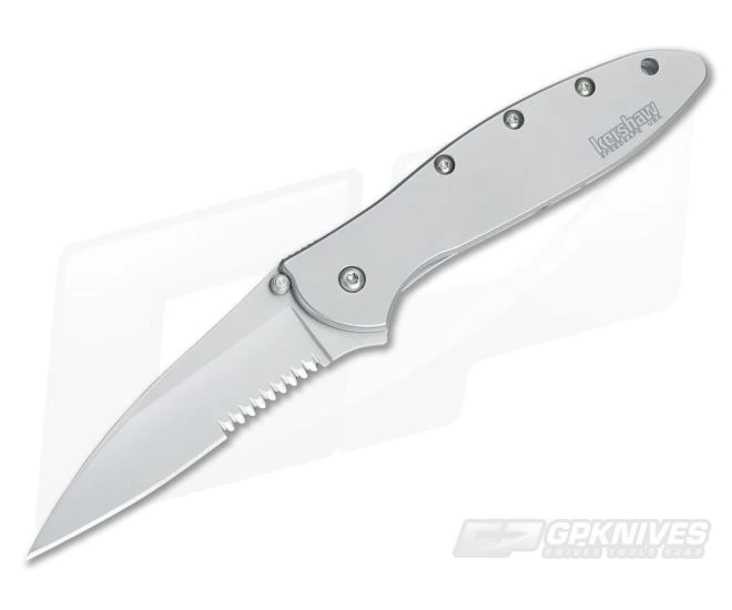 Kershaw Leek Part Serrated Assisted Flipper 1660ST 3 Kershaw Leek Part Serrated Assisted Flipper 1660ST