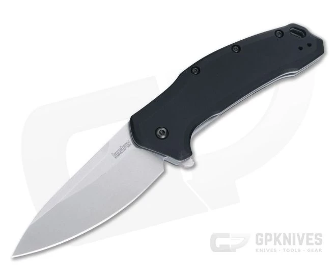 Kershaw Link Black Handle Stonewash M390 Flipper 1776BLK 3 Kershaw Link Black Handle Stonewash M390 Flipper 1776BLK