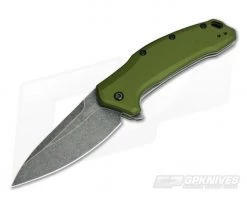 Kershaw Link Olive Green Blackwash USA Flipper 1776OLBW