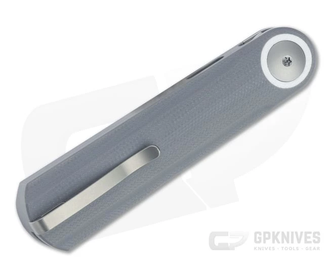 WE Knives Eidolon Drop Point Stonewashed 20CV Integral Gray G10 Front Flipper 19074A-A 4 WE Knives Eidolon Drop Point Stonewashed 20CV Integral Gray G10 Front Flipper 19074A-A - Image 2