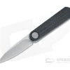 WE Knives Eidolon Drop Point Stonewashed 20CV Integral Carbon Fiber Front Flipper 19074A-C