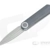WE Knives Eidolon Dagger Stonewashed 20CV Integral Gray G10 Front Flipper 19074B-A