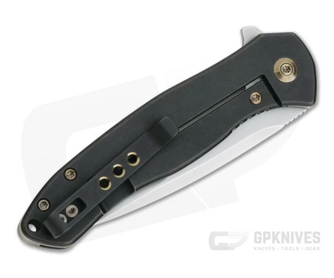 WE Knives Kitefin Milled Blue Groove S35VN Black Titanium Frame Lock Flipper 2001E 4 WE Knives Kitefin Milled Blue Groove S35VN Black Titanium Frame Lock Flipper 2001E - Image 2