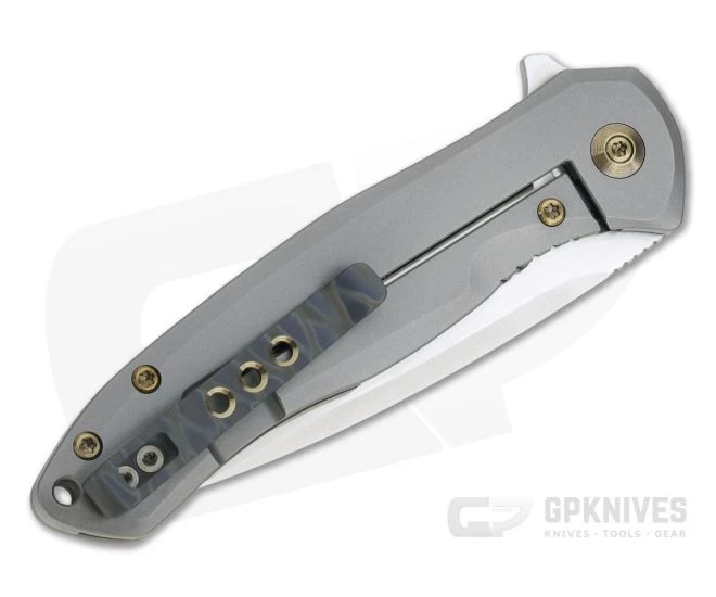 WE Knives Kitefin Satin S35VN Gray Titanium Frame Lock Flipper 2001H 4 WE Knives Kitefin Satin S35VN Gray Titanium Frame Lock Flipper 2001H - Image 2