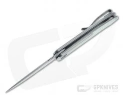 WE Knives Smooth Sentinel Gray Stonewashed 20CV Natural G10 Inlaid Flipper WE20043-2 -Outlet Flippers Store 20043 2 3