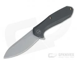 WE Knives 2005C Mote Ostap Hel Black Titanium Gray Stonewashed S35VN Flipper