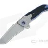 WE Knives x Elishewitz Press Check Tanto Bead Blast 20CV Blue/Black G10 Titanium Flipper WE20078A-2 -Outlet Flippers Store 20078a 2 1