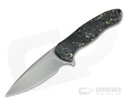 WE Knives Kitefin LE Gold Shred Carbon Fiber Resin 20CV Titanium Frame Lock Flipper 2009A