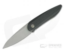 WE Knives 2010B Black Void Opus Stonewashed 20CV Carbon Fiber Black Titanium Front Flipper