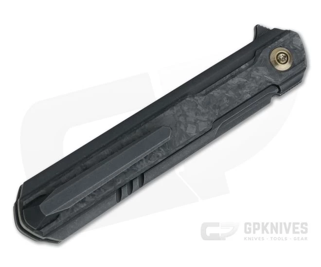 WE Knives Peer Ostap Hel Black Stonewashed 20CV Shred Carbon Fiber Black Titanium Flipper 2015D 4 WE Knives Peer Ostap Hel Black Stonewashed 20CV Shred Carbon Fiber Black Titanium Flipper 2015D - Image 2