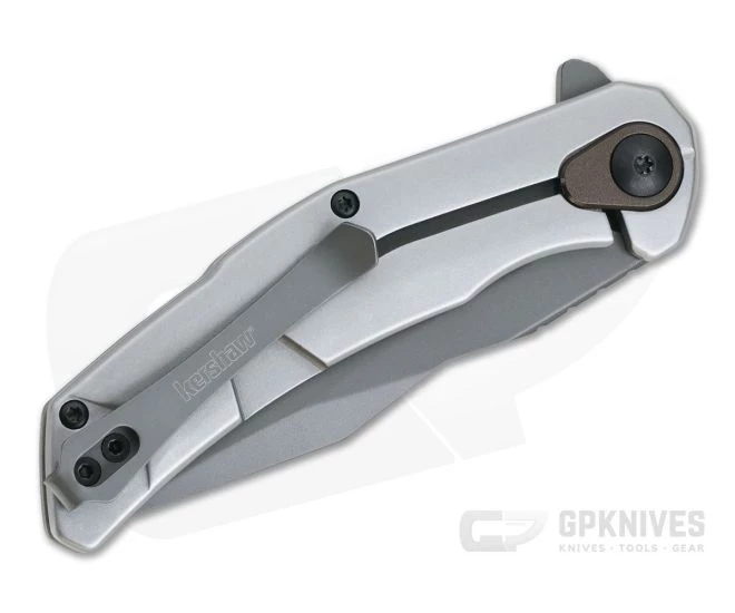 Kershaw Believer Gray PVD Harpoon Clip Point Assisted Frame Lock Flipper 2070 4 Kershaw Believer Gray PVD Harpoon Clip Point Assisted Frame Lock Flipper 2070 - Image 2