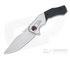 Kershaw Payout Stonewashed D2 Clip Point Bolstered Black G10 Assisted Frame Lock Flipper 2075