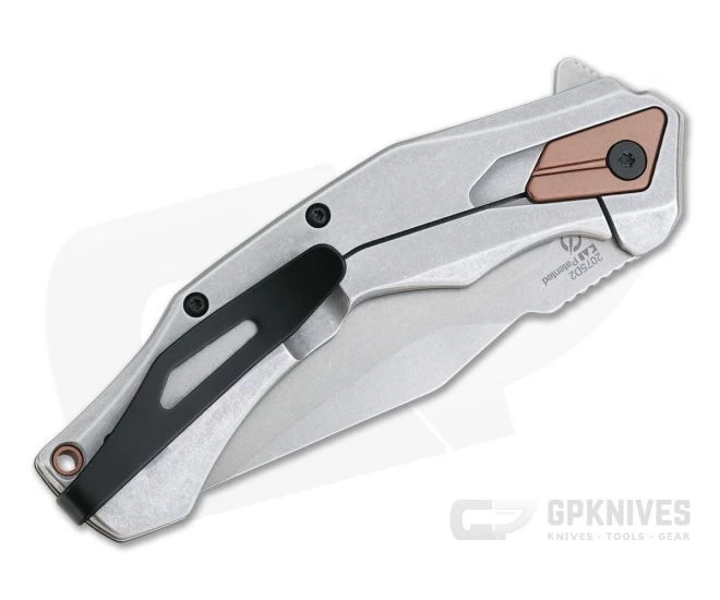 Kershaw Payout Stonewashed D2 Clip Point Bolstered Black G10 Assisted Frame Lock Flipper 2075 4 Kershaw Payout Stonewashed D2 Clip Point Bolstered Black G10 Assisted Frame Lock Flipper 2075 - Image 2