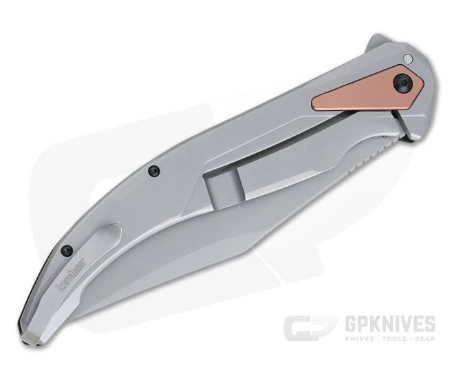 Kershaw Strata XL Blasted D2 Clip Point Black G10 KVT Stainless Frame Lock Flipper 2077 4 Kershaw Strata XL Blasted D2 Clip Point Black G10 KVT Stainless Frame Lock Flipper 2077 - Image 2