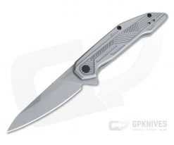 Kershaw Terran Blasted Drop Point Assisted Stainless Frame Lock Flipper 2080