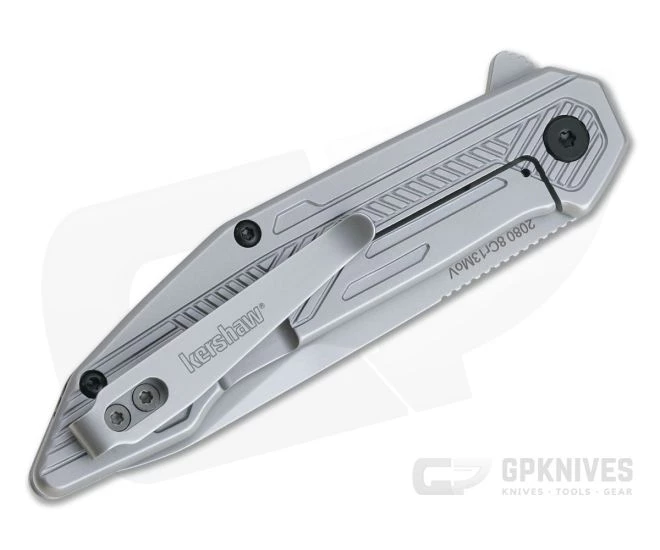Kershaw Terran Blasted Drop Point Assisted Stainless Frame Lock Flipper 2080 4 Kershaw Terran Blasted Drop Point Assisted Stainless Frame Lock Flipper 2080 - Image 2
