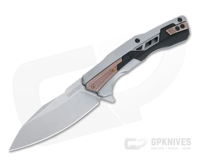Kershaw Endgame Stonewashed D2 Bronze PVD Overlaid KVT Stainless Frame Lock Flipper 2095 3 Kershaw Endgame Stonewashed D2 Bronze PVD Overlaid KVT Stainless Frame Lock Flipper 2095