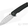 WE Knives Subjugator Damasteel Black Titanium Frame Lock Flipper WE21014C-DS1 -Outlet Flippers Store 21014c ds1 1