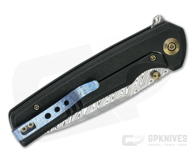 WE Knives Subjugator Damasteel Black Titanium Frame Lock Flipper WE21014C-DS1 4 WE Knives Subjugator Damasteel Black Titanium Frame Lock Flipper WE21014C-DS1 - Image 2