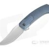 WE Knives X Brzeski Shuddan Flipper Satin 20CV Blue Titanium Folder WE21015-2