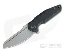 WE Knives Starhawk Flipper Blasted 20CV Stonewashed Black Titanium Folder WE21017-3