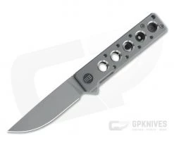 WE Knives Zinker Miscreant 3.0 Gray Stonewashed 20CV Gray Titanium Flipper 2101A
