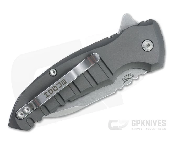 Hogue X1 MicroFlip Tumbled Wharncliffe Gray Aluminum Button Lock Flipper 24162 4 Hogue X1 MicroFlip Tumbled Wharncliffe Gray Aluminum Button Lock Flipper 24162 - Image 2