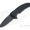Hogue X1 MicroFlip Black Cerakote Drop Point Aluminum Button Lock Flipper 24176