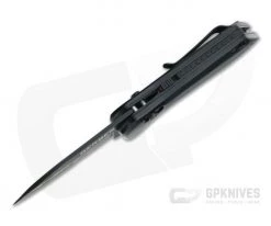 Gerber Highbrow Compact Onyx Black Oxide Plain Assisted Flipper 30-001524 -Outlet Flippers Store 30 001524 3