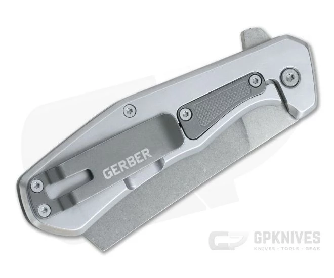 Gerber Asada Stonewashed D2 Cleaver Olive Micarta Frame Lock Flipper 30-001812 4 Gerber Asada Stonewashed D2 Cleaver Olive Micarta Frame Lock Flipper 30-001812 - Image 2
