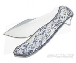 Alan Folts Custom Carved Dragon Bolo Flipper 9 Alan Folts Custom Carved Dragon Bolo Flipper -Outlet Flippers Store 3178 4