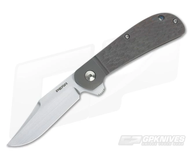 Enrique Pena Custom Flipper Jigged Titanium 3 Enrique Pena Custom Flipper Jigged Titanium