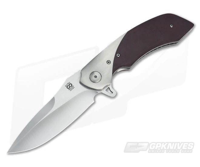 Olamic Cutlery Wayfarer Classic Flipper Maroon Micarta 3 Olamic Cutlery Wayfarer Classic Flipper Maroon Micarta
