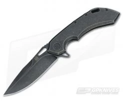 Olamic Cutlery Wayfarer 247 PVD Stonewash Titanium Frame Lock Flipper