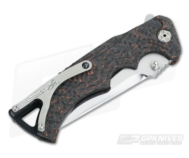 Brian Tighe Custom 4" Tighe Fighter Carbon Fiber Copper Blend San Mai Blade 4 Brian Tighe Custom 4" Tighe Fighter Carbon Fiber Copper Blend San Mai Blade - Image 2