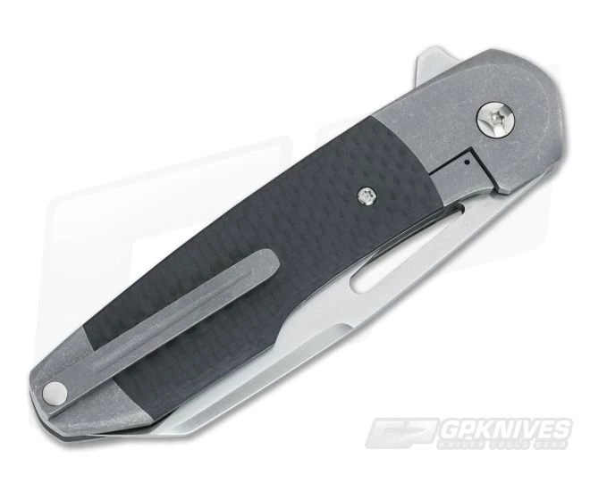 Seamus Knives Custom MC Flipper Crossover Carbon Fiber 4 Seamus Knives Custom MC Flipper Crossover Carbon Fiber - Image 2