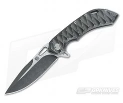 Olamic Cutlery Wayfarer 247 PVD Tumbled Titanium Frame Lock Flipper