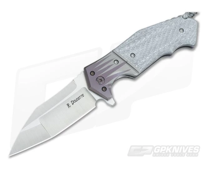 Randy Doucette Artillery Silver Twill Satin CPM-S35VN 3 Randy Doucette Artillery Silver Twill Satin CPM-S35VN