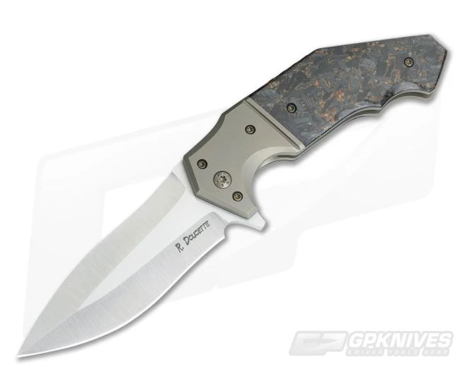 Randy Doucette Interceptor Copper Shred Carbon Fiber Dagger Grind S35VN 3 Randy Doucette Interceptor Copper Shred Carbon Fiber Dagger Grind S35VN