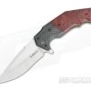Randy Doucette Interceptor Red Maple Burl Lightning Strike Carbon Fiber S35VN