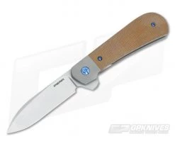 Enrique Pena Custom Zulu Flipper Natural Micarta