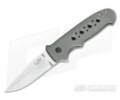 Chad Nell New York Flipper Titanium w/Green Micarta Accents