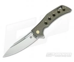 Olamic Cutlery Swish Flipper Kinetic Earth Holes Ti Satin Elmax