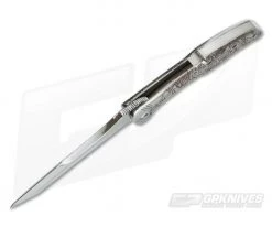 Alan Folts Kraken Heiro Carved Titanium CPM 154 Flipper -Outlet Flippers Store 3395 3