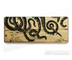 Alan Folts Kraken Heiro Carved Titanium CPM 154 Flipper -Outlet Flippers Store 3395 4